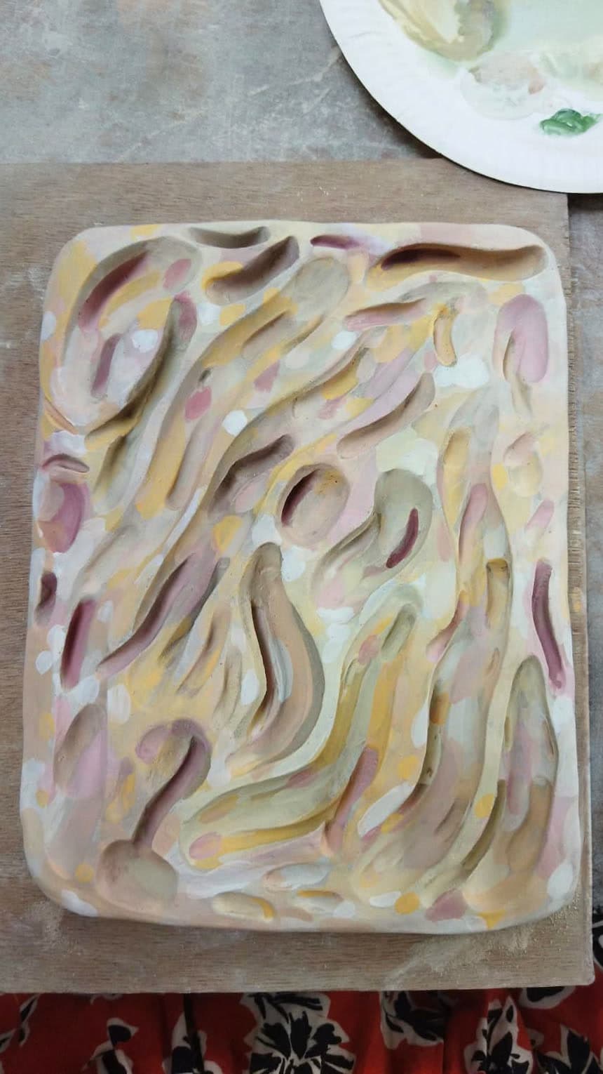 Œuvre céramique émaillée et cuite — Caroline Le Rouge de Guerdavid