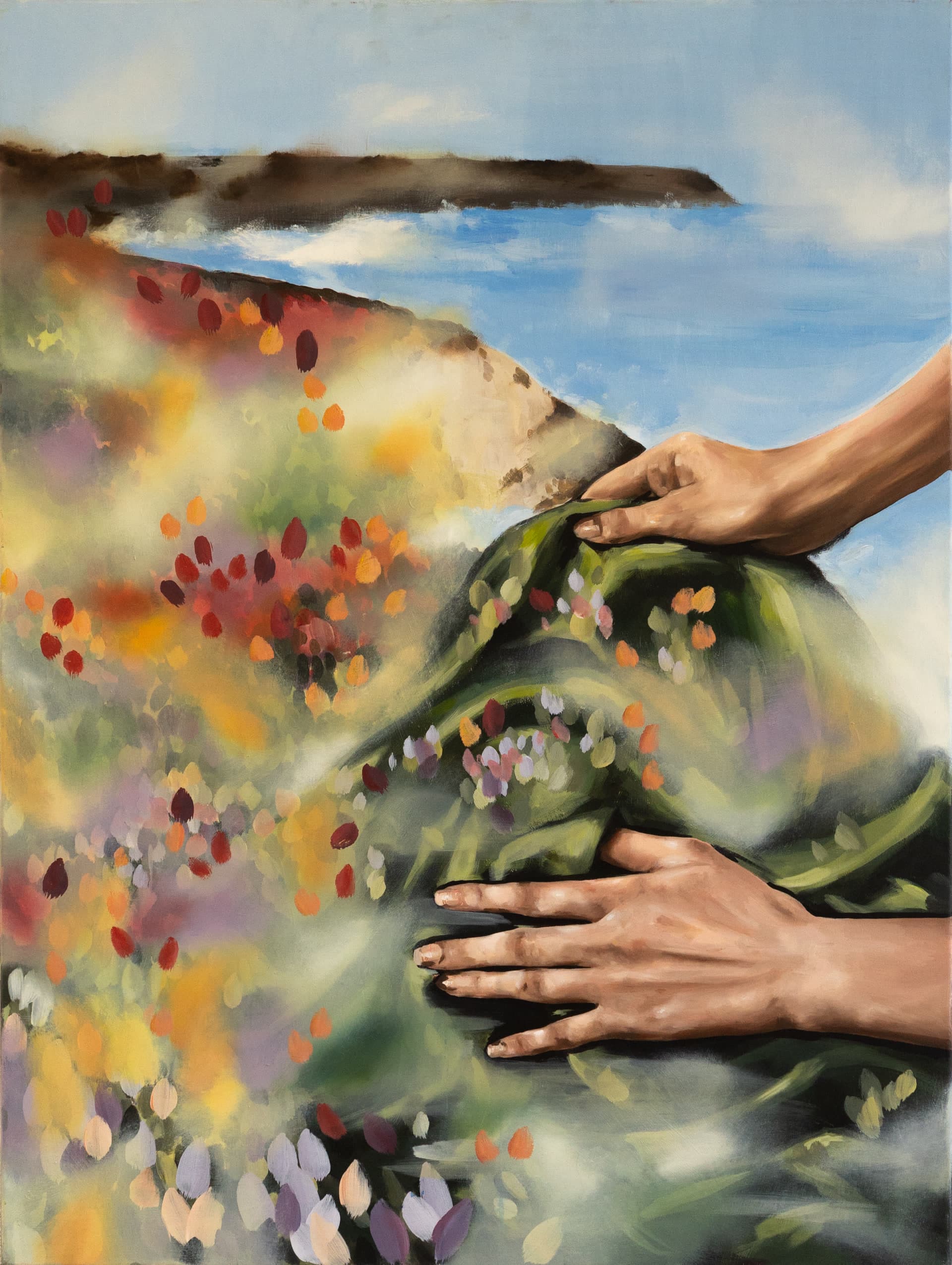 Paysage Breton — Peinture acrylique de Caroline Le Rouge de Guerdavid