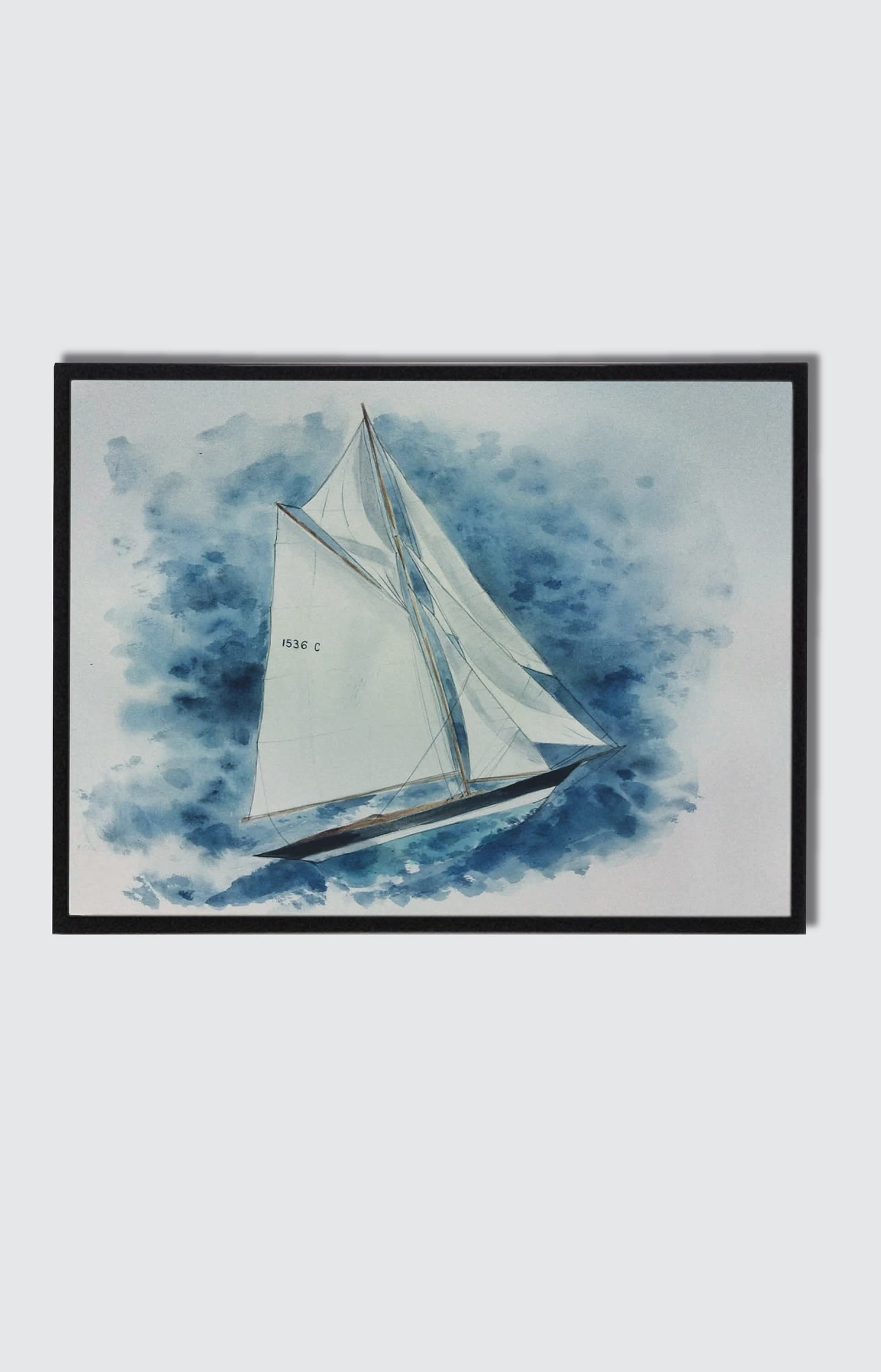 Pen Duick — restauration, Aquarelle de Caroline Le Rouge de Guerdavid