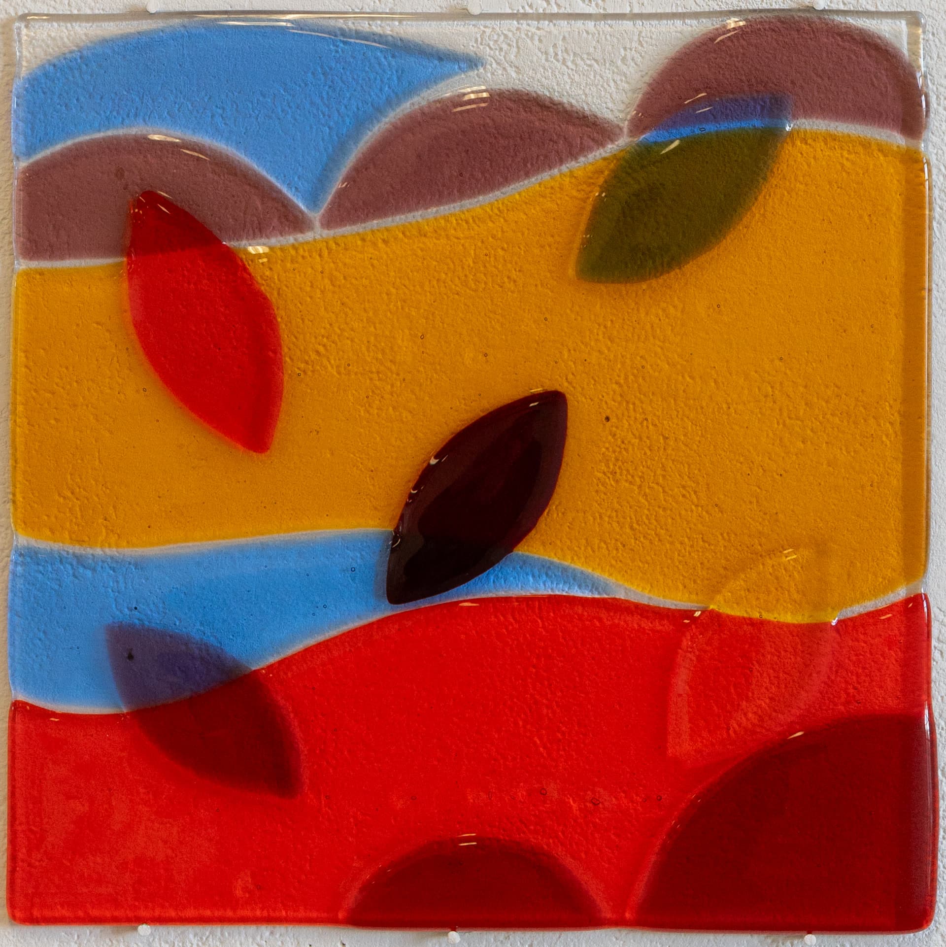 Vitrail artistique en verre coloré et plomb — Caroline Le Rouge de Guerdavid