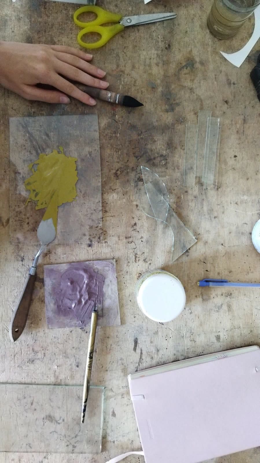 Stage vitrail — découpe et travail du verre coloré