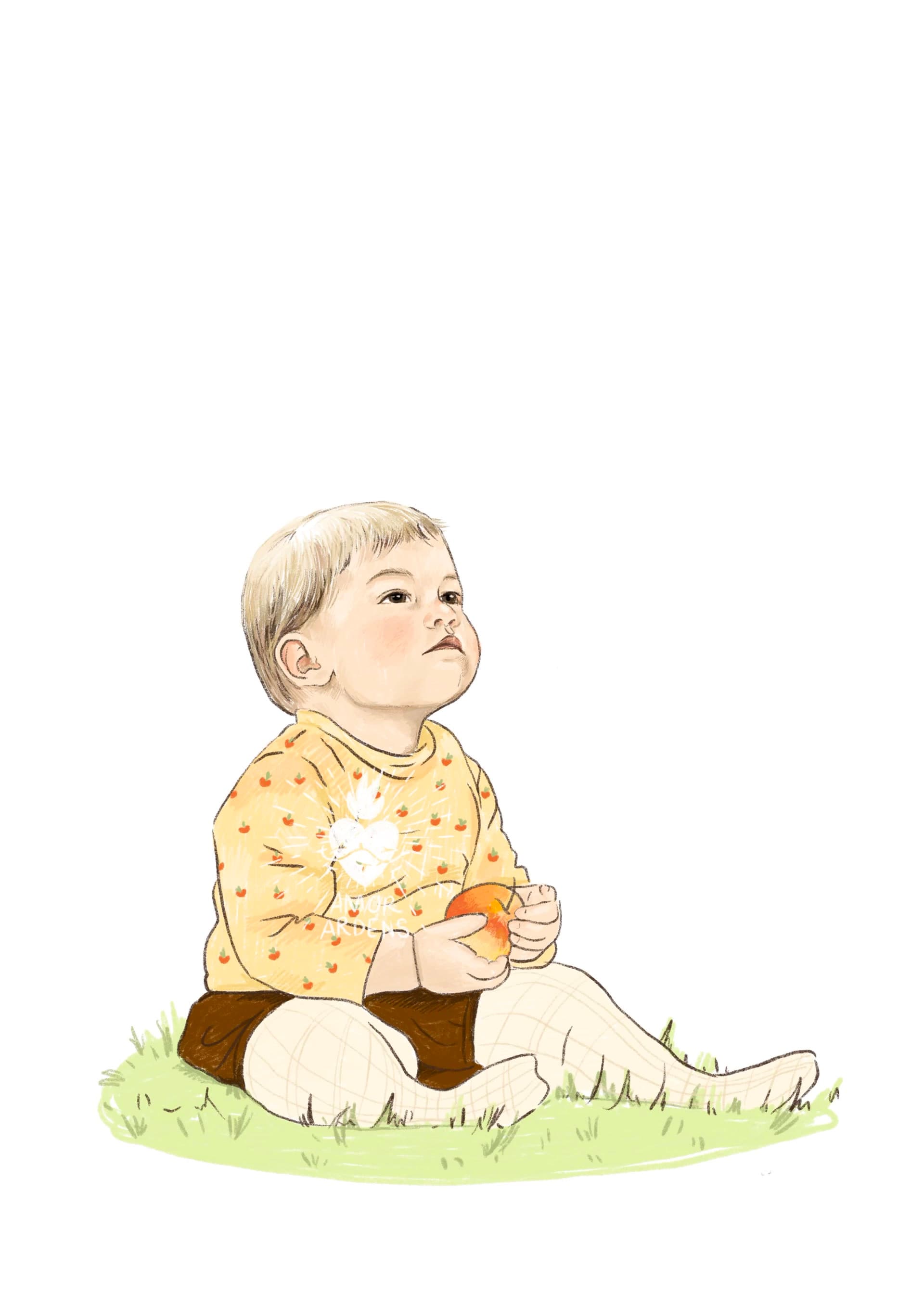 Portrait — illustration de portrait de Caroline Le Rouge de Guerdavid